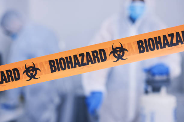 Professional Blood Cleanup technician working in Saint Louisville, OH